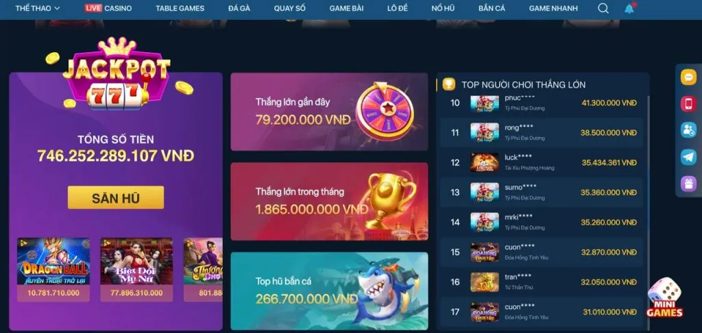Giao diện người dùng thân thiện của KV999 Game
